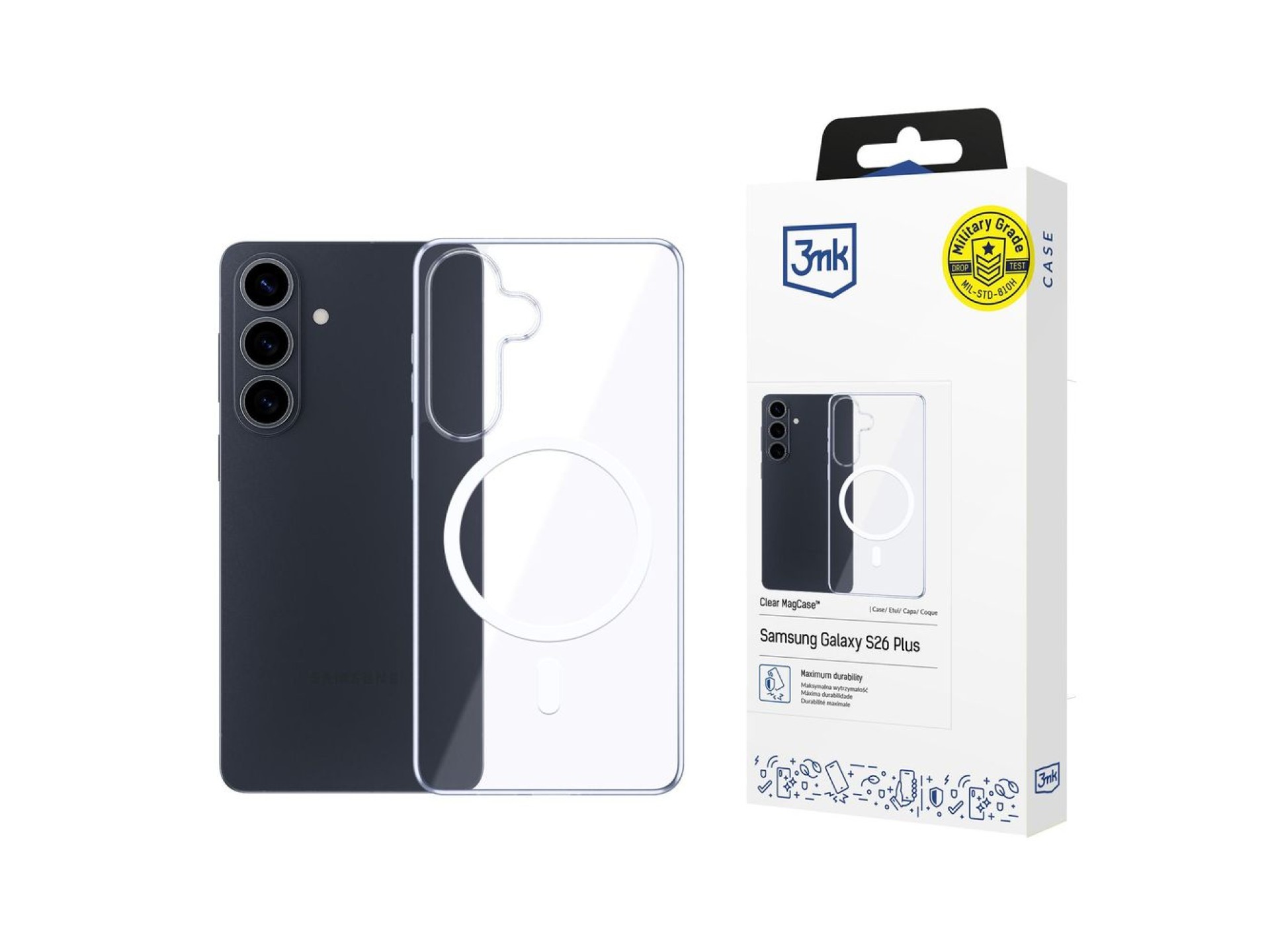 3mk Clear MagCase for Samsung Galaxy S26+ - transparent