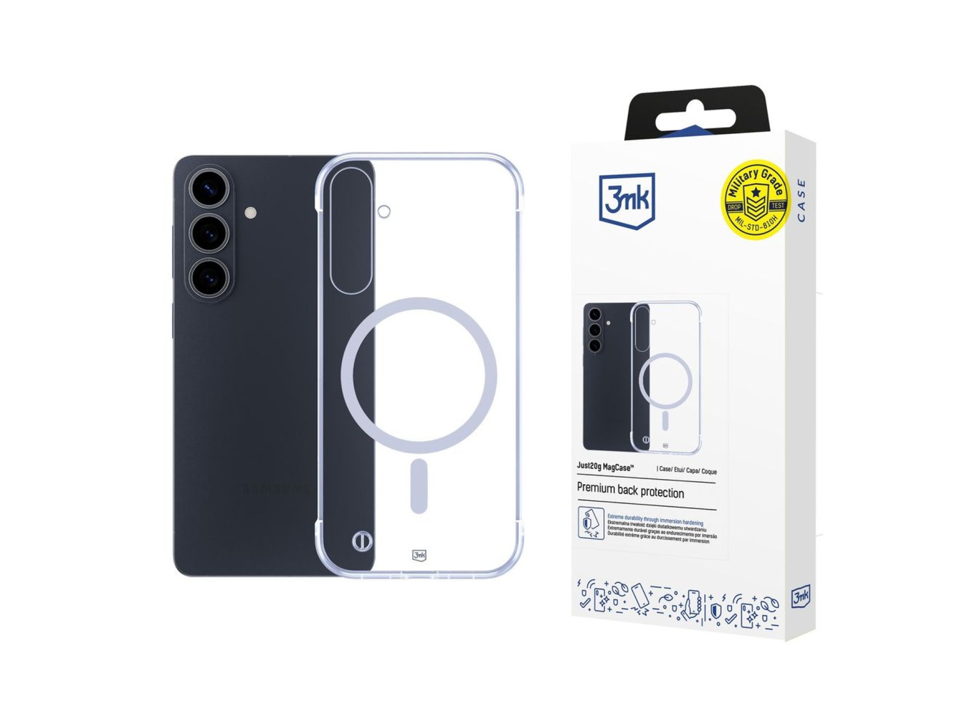 3mk Just20g MagCase for Samsung Galaxy S26 Pro - Transparent