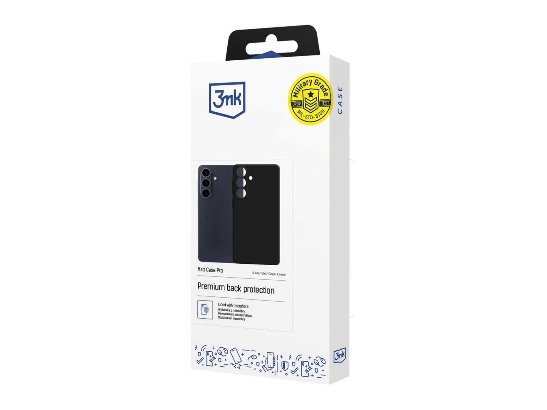 Funda mate 3mk Pro para Samsung Galaxy S26 Pro - Negro mate