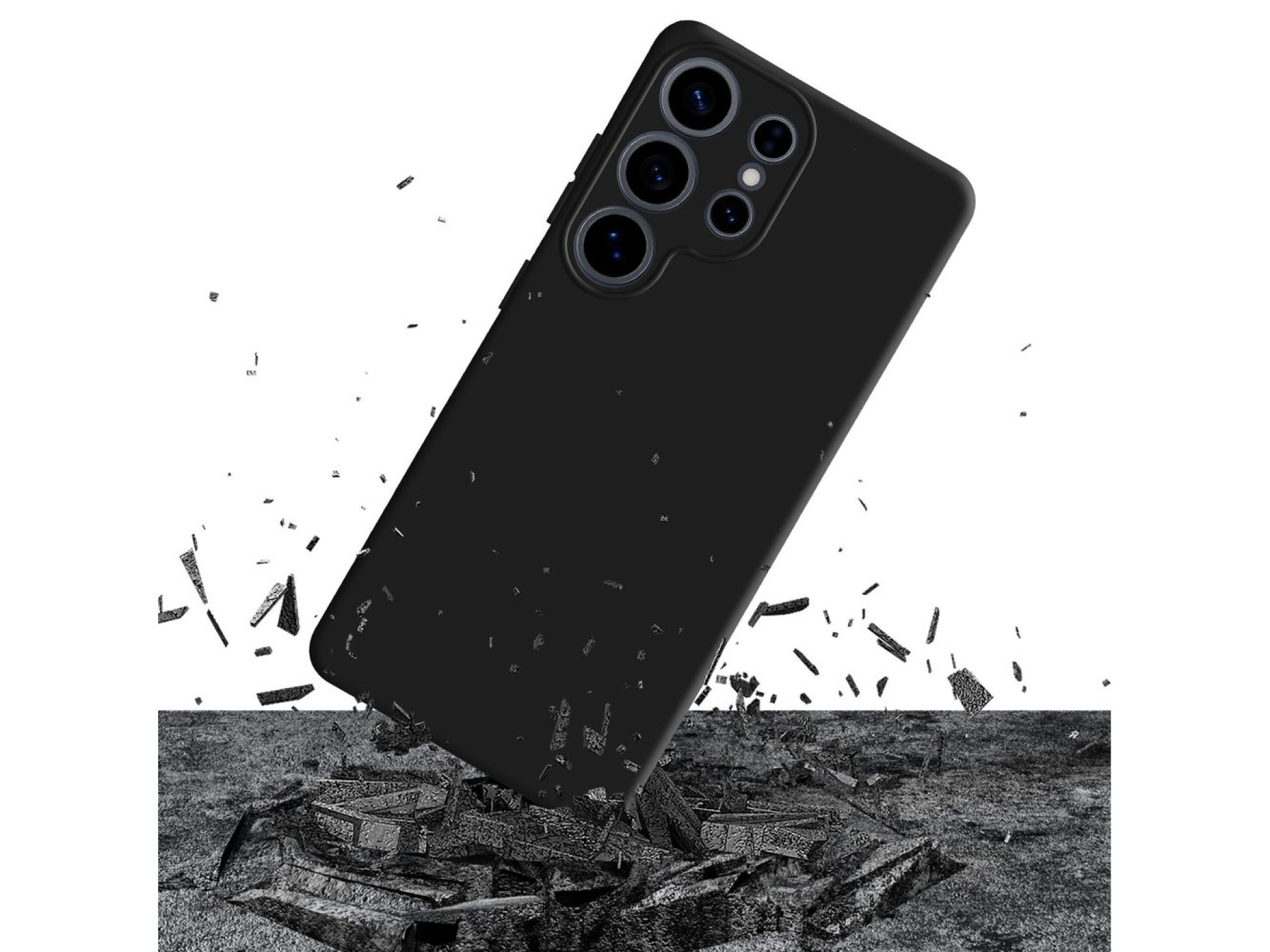 Funda 3mk Matt Case Pro para Samsung Galaxy S26 Ultra - Negro mate