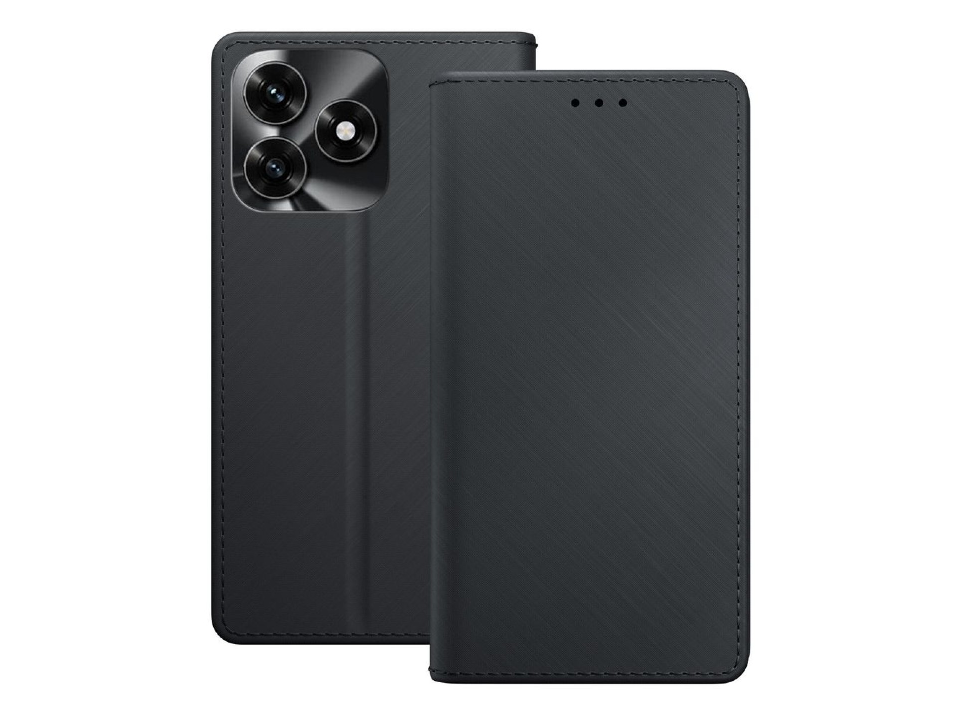3mk Wallet Case for Honor X5C Plus 4G - Black