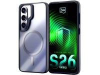 3mk Satin Armor MagCase para Samsung Galaxy S26 - Preto Transparente 3mk Satin Armor MagCase para Samsung Galaxy S26 - Preto Transparente