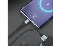 3mk Hyper Cable N-SERIES USB-A / USB-C 2m 9V/2A 18W / black