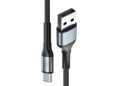 3mk Hyper Cable N-SERIES USB-A / USB-C 2m 9V/2A 18W / black
