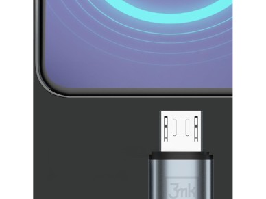 Cabo 3mk Hyper N-SERIES USB-A / MicroUSB 1m 5V/2.4A 12W / preto