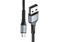 Cable 3mk Hyper N-SERIES USB-A / MicroUSB 1m 5V/2.4A 12W / negro Cable 3mk Hyper N-SERIES USB-A / MicroUSB 1m 5V/2.4A 12W / negro
