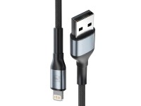Cable 3mk Hyper Cable N-SERIES USB-A / Lightning 1m 5V/2.4A 12W / negro Cable 3mk Hyper Cable N-SERIES USB-A / Lightning 1m 5V/2.4A 12W / negro