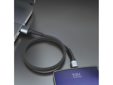 Cabo 3mk Hyper N-SERIES USB-A / MicroUSB 1m 5V/2.4A 12W / preto