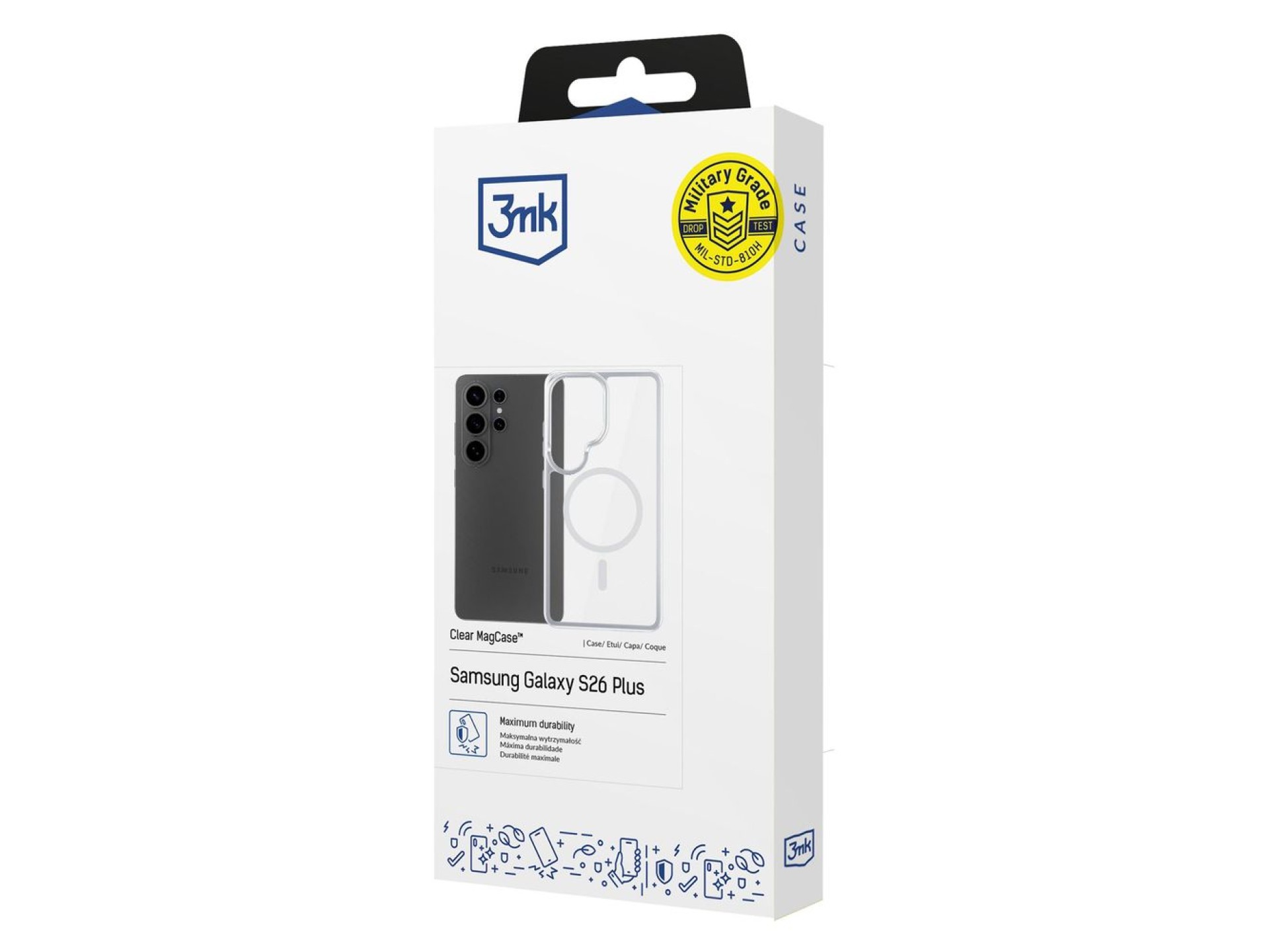 Funda 3mk Armor MagCase para Samsung Galaxy S26 Ultra - Transparente