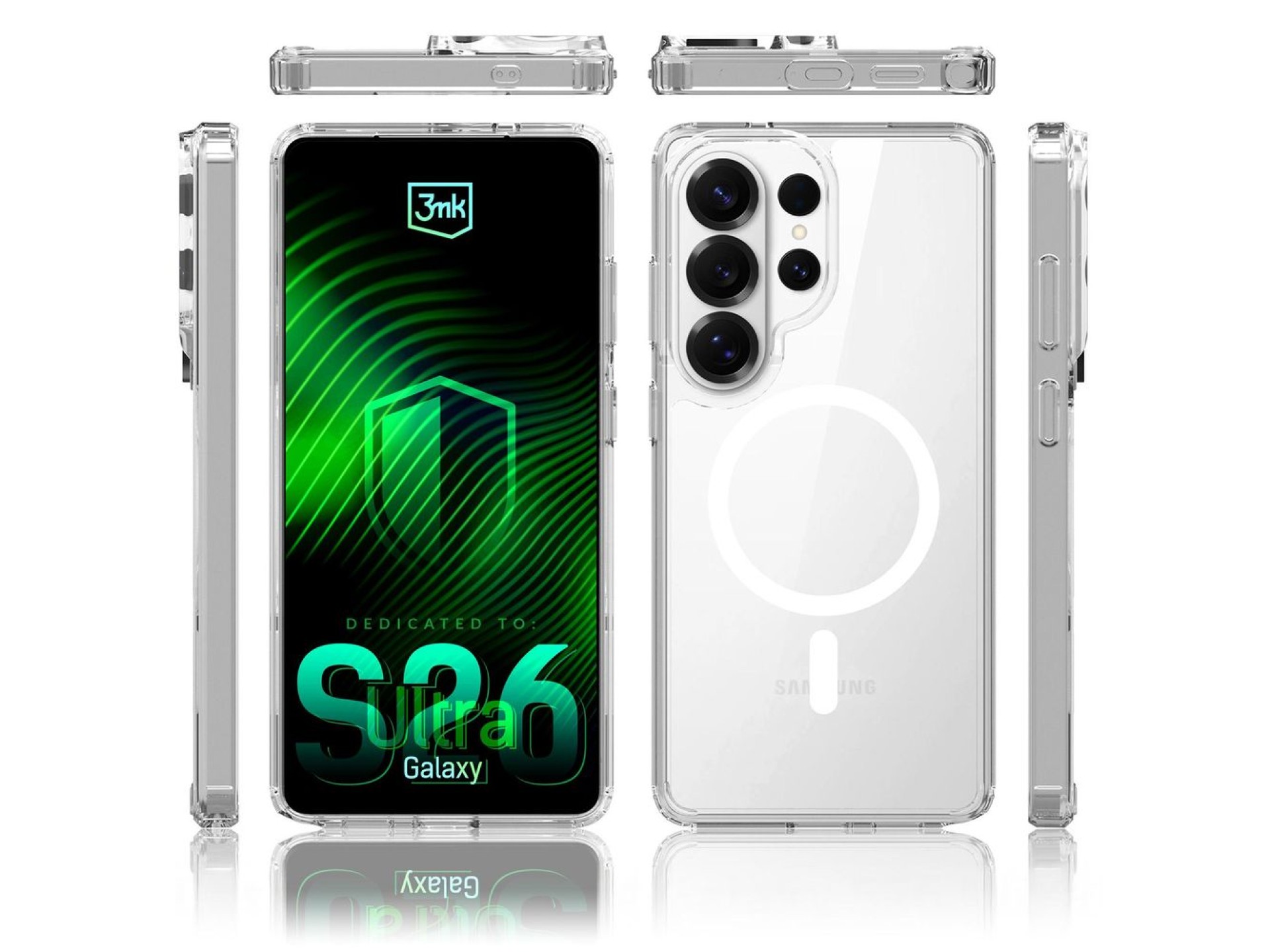 Funda 3mk Armor MagCase para Samsung Galaxy S26 Ultra - Transparente
