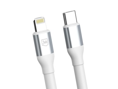 3mk Hyper Cable N-SERIES USB-C / Lightning 1m 9V/2A 20W / white