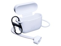 3mk Silicone AirPods Case for AirPods Pro 3 - White