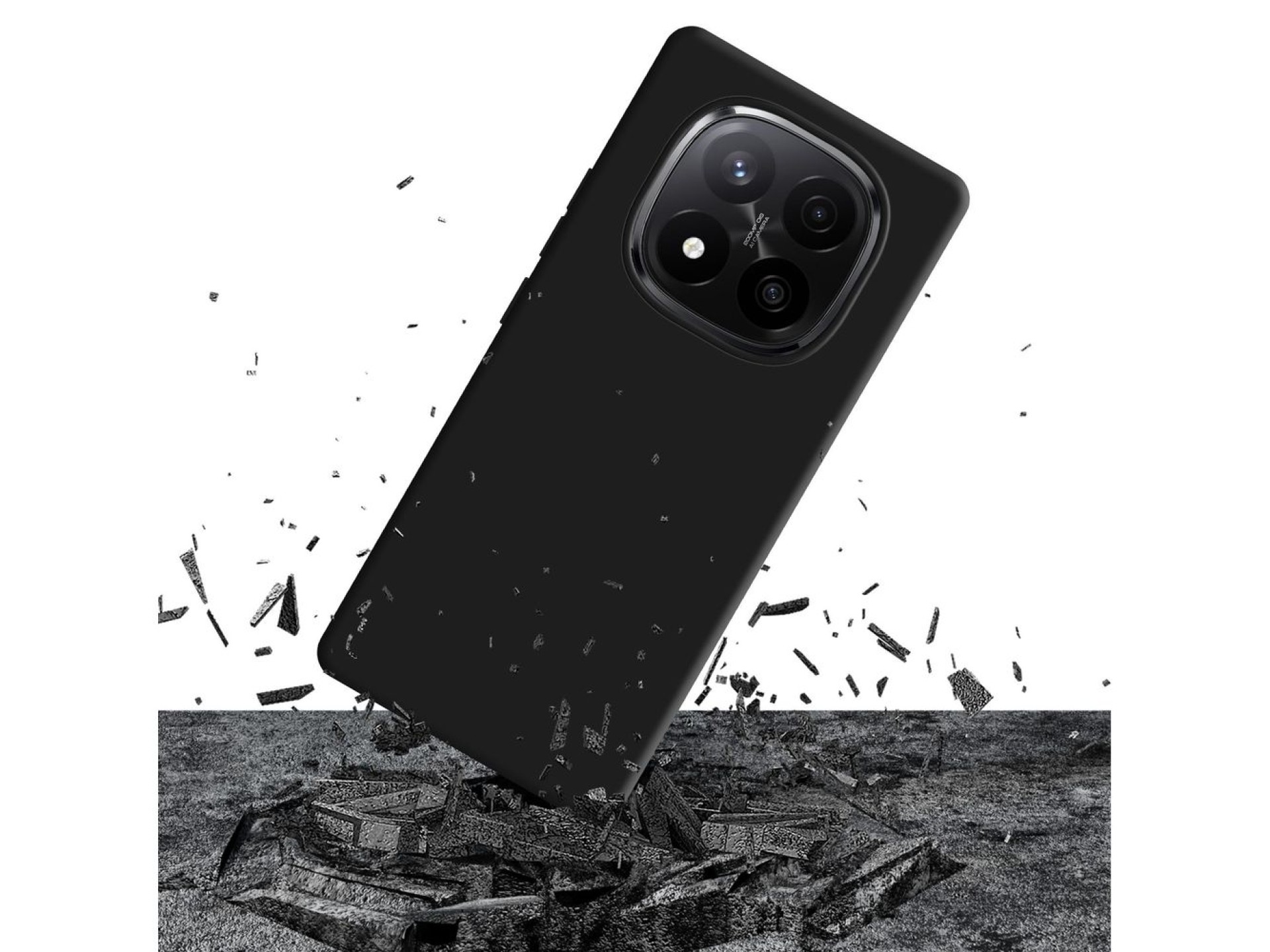 Funda 3mk Matt Case Pro para Xiaomi Redmi Note 15 Pro+ 5G - negro mate