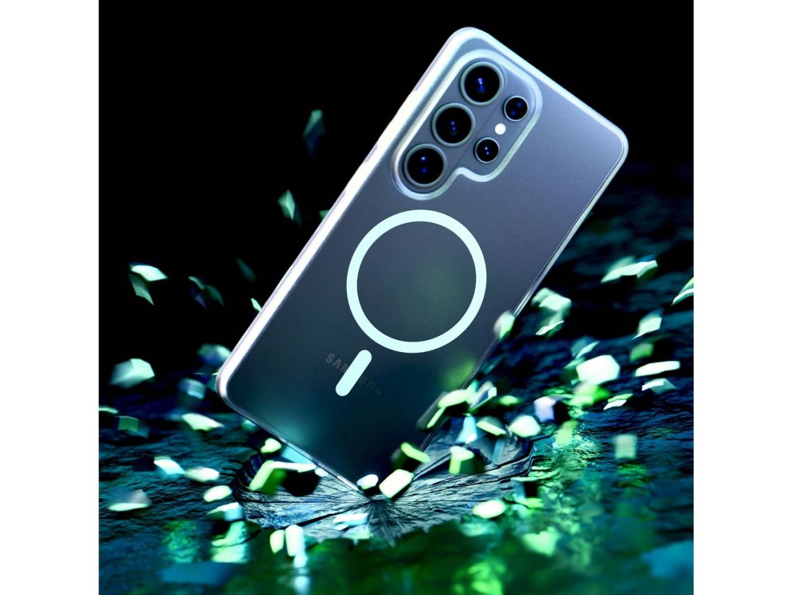 Funda transparente 3mk MagCase para Samsung Galaxy S26 Ultra - transparente