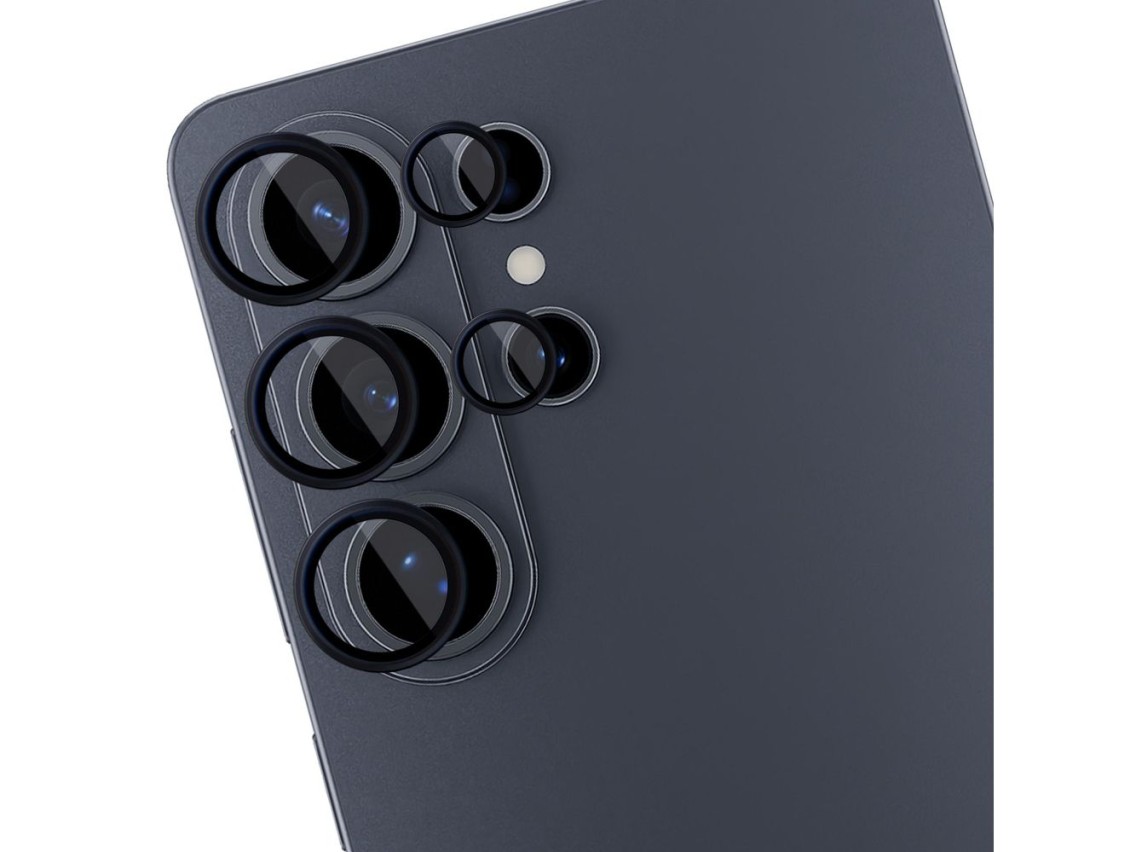 Protector de lente 3mk Lens Protection Pro Black Hybrid Glass para la lente de la cámara del Samsung