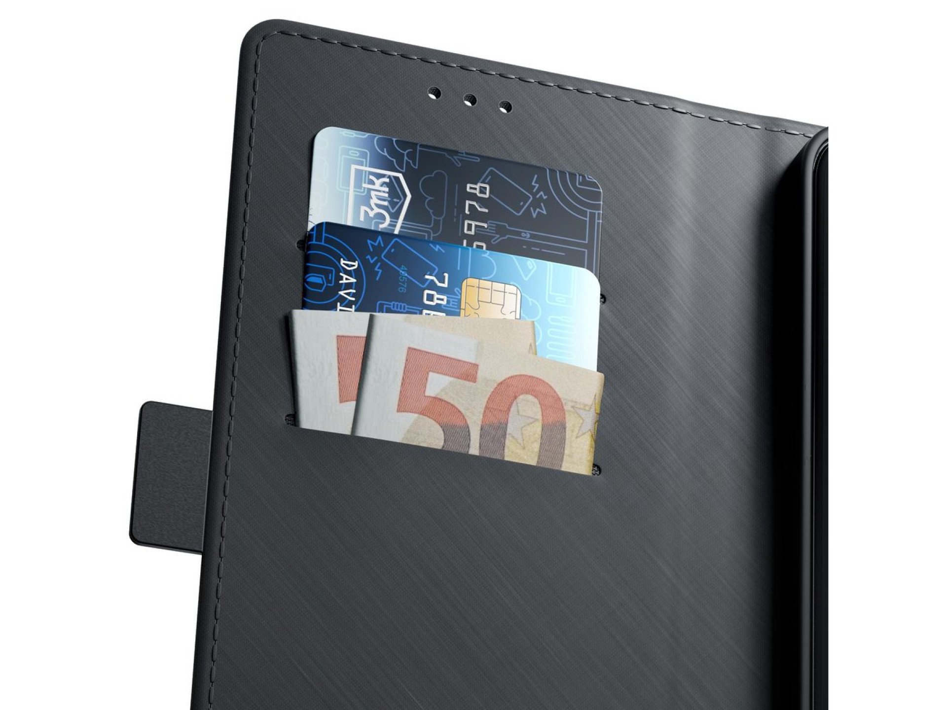 3mk Wallet Case for Xiaomi Redmi note 15 Pro - black