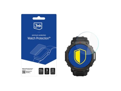 Hybrid glass for the display of the smartwatch 3mk Watch Protection FlexibleGlass for Amazfit T-Rex Hybrid glass for the display of the smartwatch 3mk Watch Protection FlexibleGlass for Amazfit T-Rex