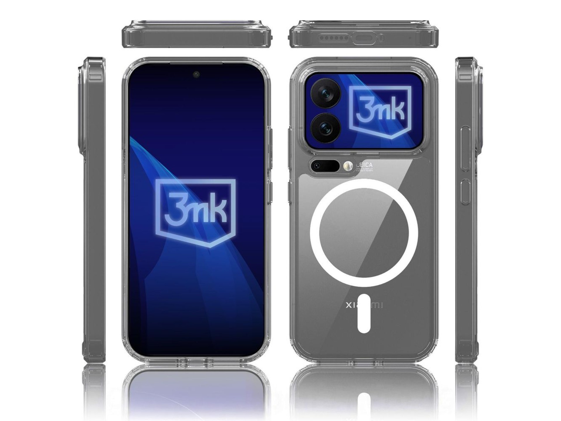 Capa 3mk Armor MagCase para Xiaomi 17 Pro - transparente