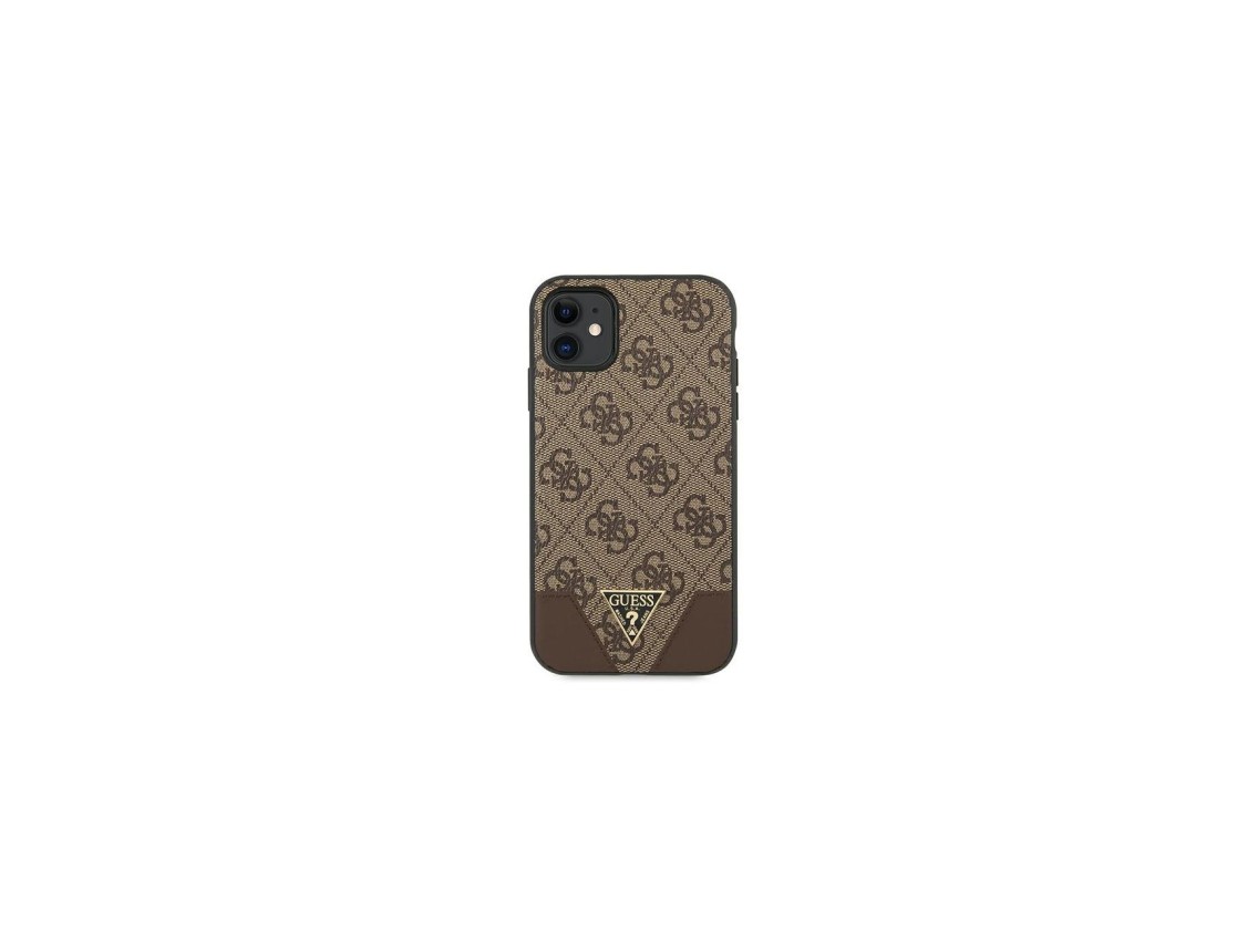 Funda Guess 4G Triangle Collection para iPhone 11 6.1" / Xr 6.1" - marrón