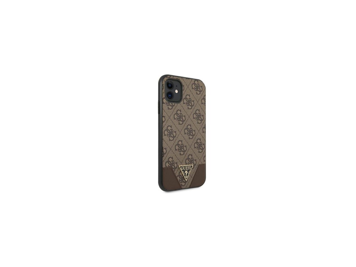 Funda Guess 4G Triangle Collection para iPhone 11 6.1" / Xr 6.1" - marrón