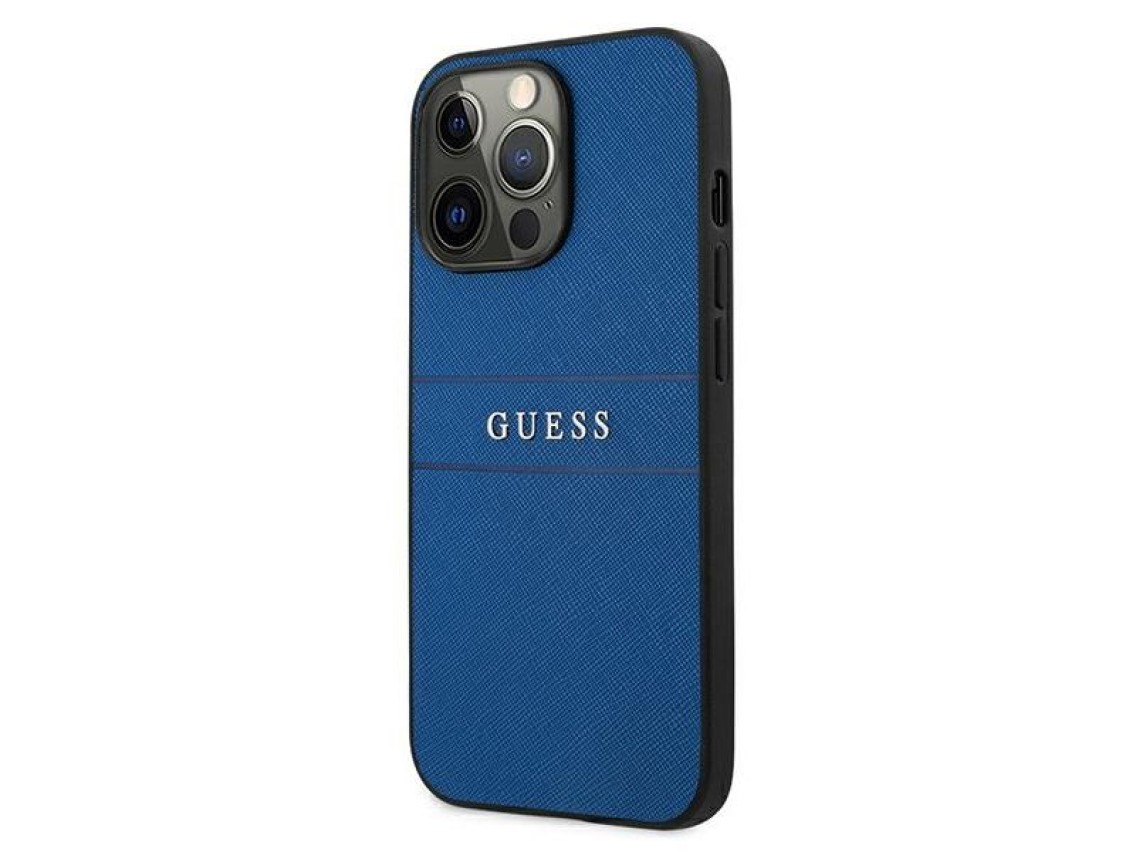 Capa Guess Saffiano com alça para iPhone 13 Pro Max 6.7" - Azul