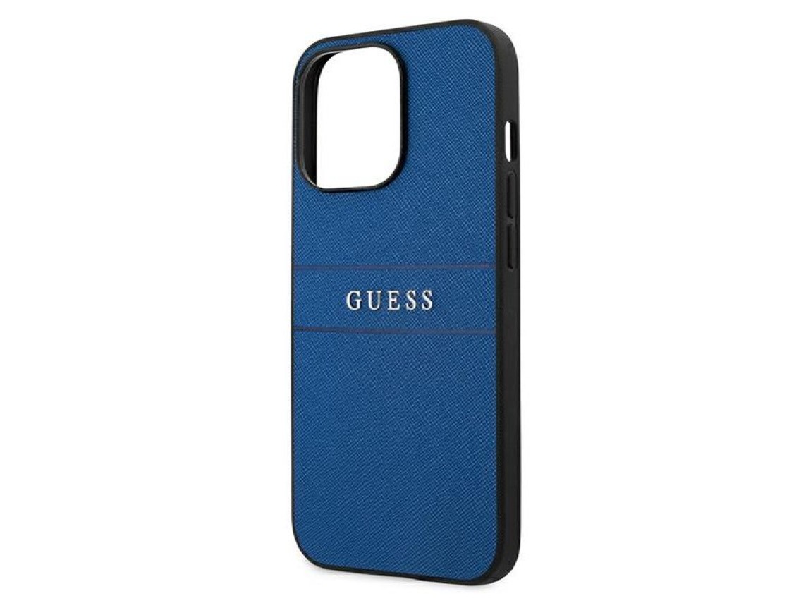 Capa Guess Saffiano com alça para iPhone 13 Pro Max 6.7" - Azul