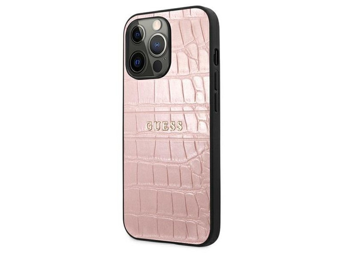 Guess Croco Strap Collection iPhone 13 Pro / 13 6.1" Case - Pink