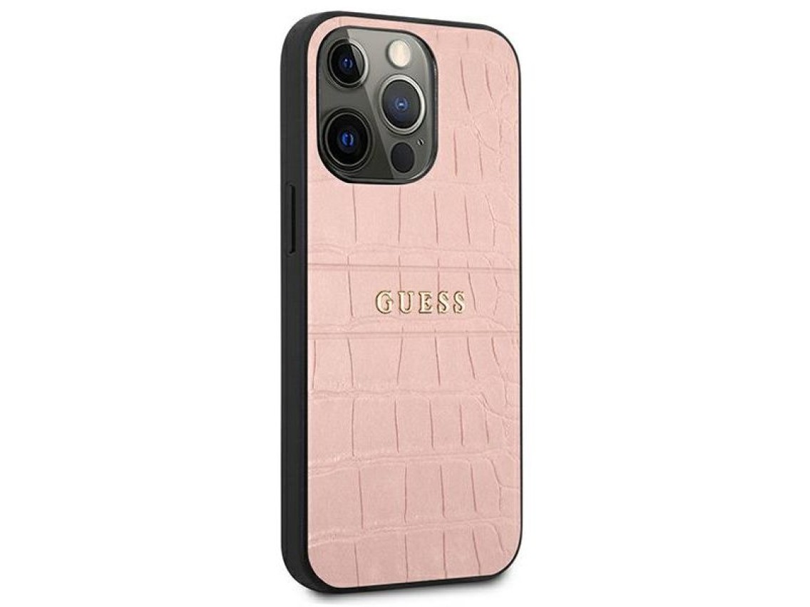 Guess Croco Strap Collection iPhone 13 Pro / 13 6.1" Case - Pink