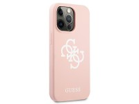 Guess Silicone 4G Logo Case for iPhone 13 Pro Max 6.7" - Pink