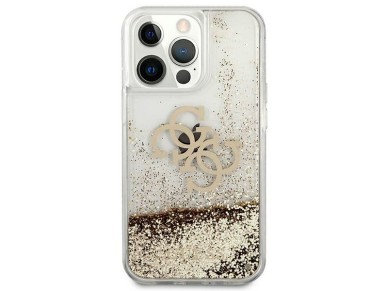 Guess 4G Big Liquid Glitter case for iPhone 13 Pro Max 6.7" - gold Guess 4G Big Liquid Glitter case for iPhone 13 Pro Max 6.7" - gold