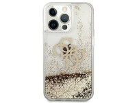 Capa Guess 4G Big Liquid Glitter para iPhone 13 Pro Max 6.7" - dourada Capa Guess 4G Big Liquid Glitter para iPhone 13 Pro Max 6.7" - dourada
