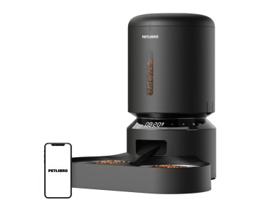 PETLIBRO Granary 5L Dispensador de Ra��o para Animais de Estima��o com Tigela Dupla (Preto)
