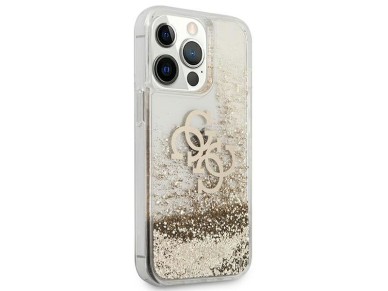 Guess 4G Big Liquid Glitter case for iPhone 13 Pro Max 6.7" - gold Guess 4G Big Liquid Glitter case for iPhone 13 Pro Max 6.7" - gold