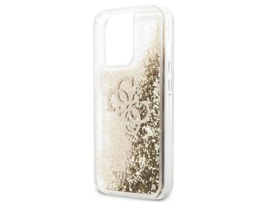 Guess 4G Big Liquid Glitter case for iPhone 13 Pro Max 6.7" - gold Guess 4G Big Liquid Glitter case for iPhone 13 Pro Max 6.7" - gold