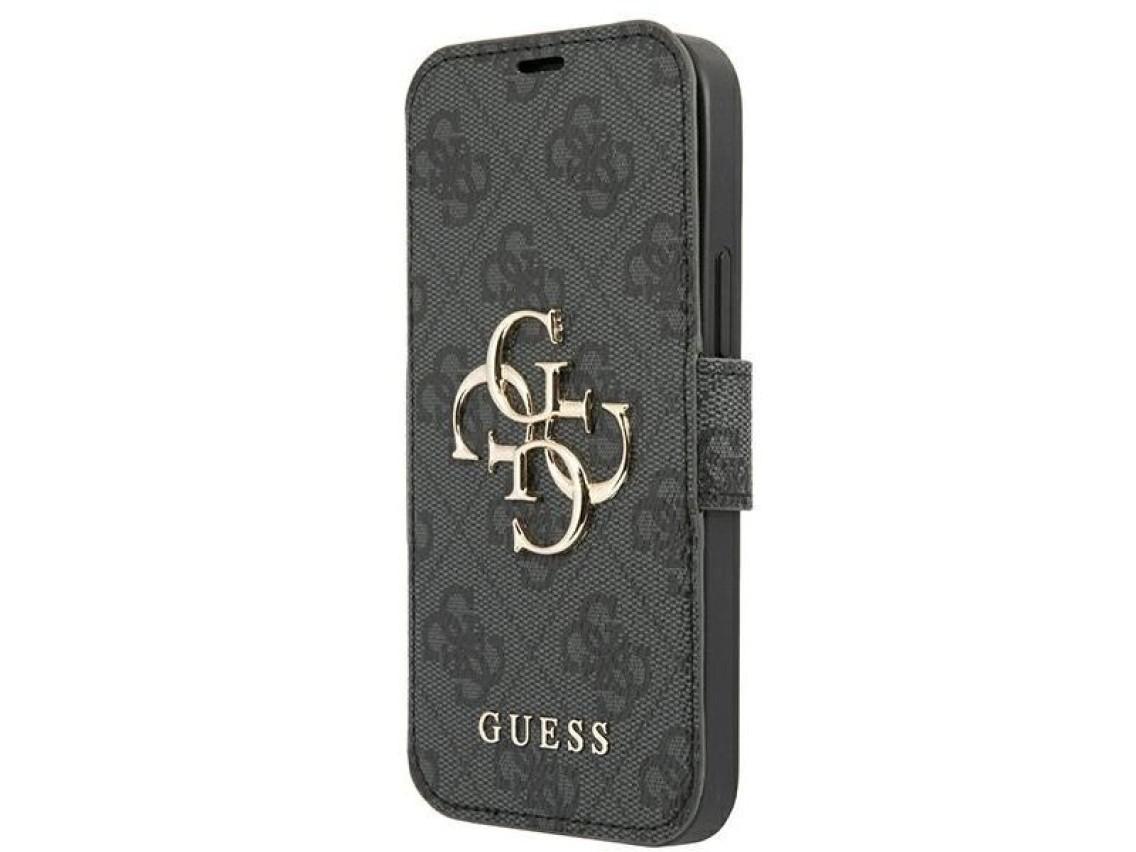 Guess GUBKP13X4GMGGR iPhone 13 Pro Max 6.7" cinza/cinza livro 4G Big Metal Logo