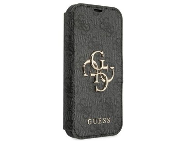 Guess GUBKP13X4GMGGR iPhone 13 Pro Max 6.7" gris/libro gris 4G Logotipo met�lico grande