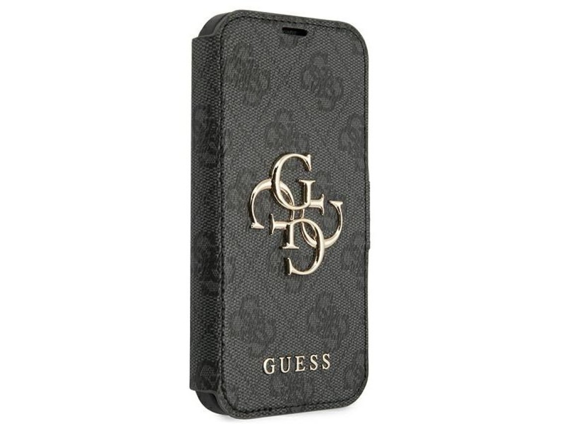 Guess GUBKP13X4GMGGR iPhone 13 Pro Max 6.7" cinza/cinza livro 4G Big Metal Logo