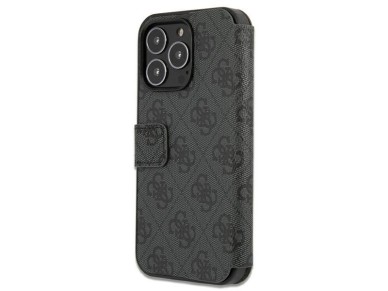 Guess GUBKP13X4GMGGR iPhone 13 Pro Max 6.7" gris/libro gris 4G Logotipo met�lico grande