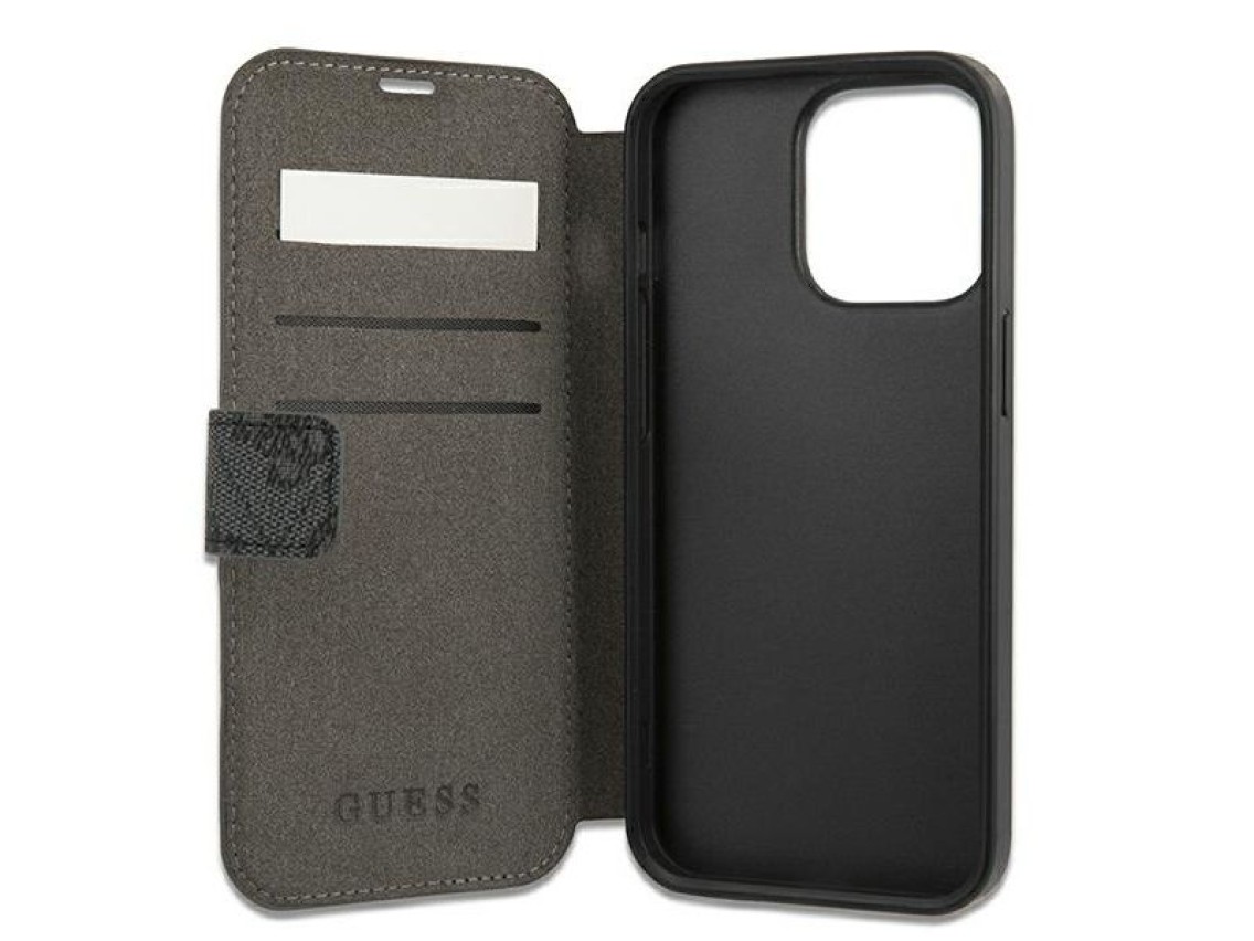 Guess GUBKP13X4GMGGR iPhone 13 Pro Max 6.7" cinza/cinza livro 4G Big Metal Logo