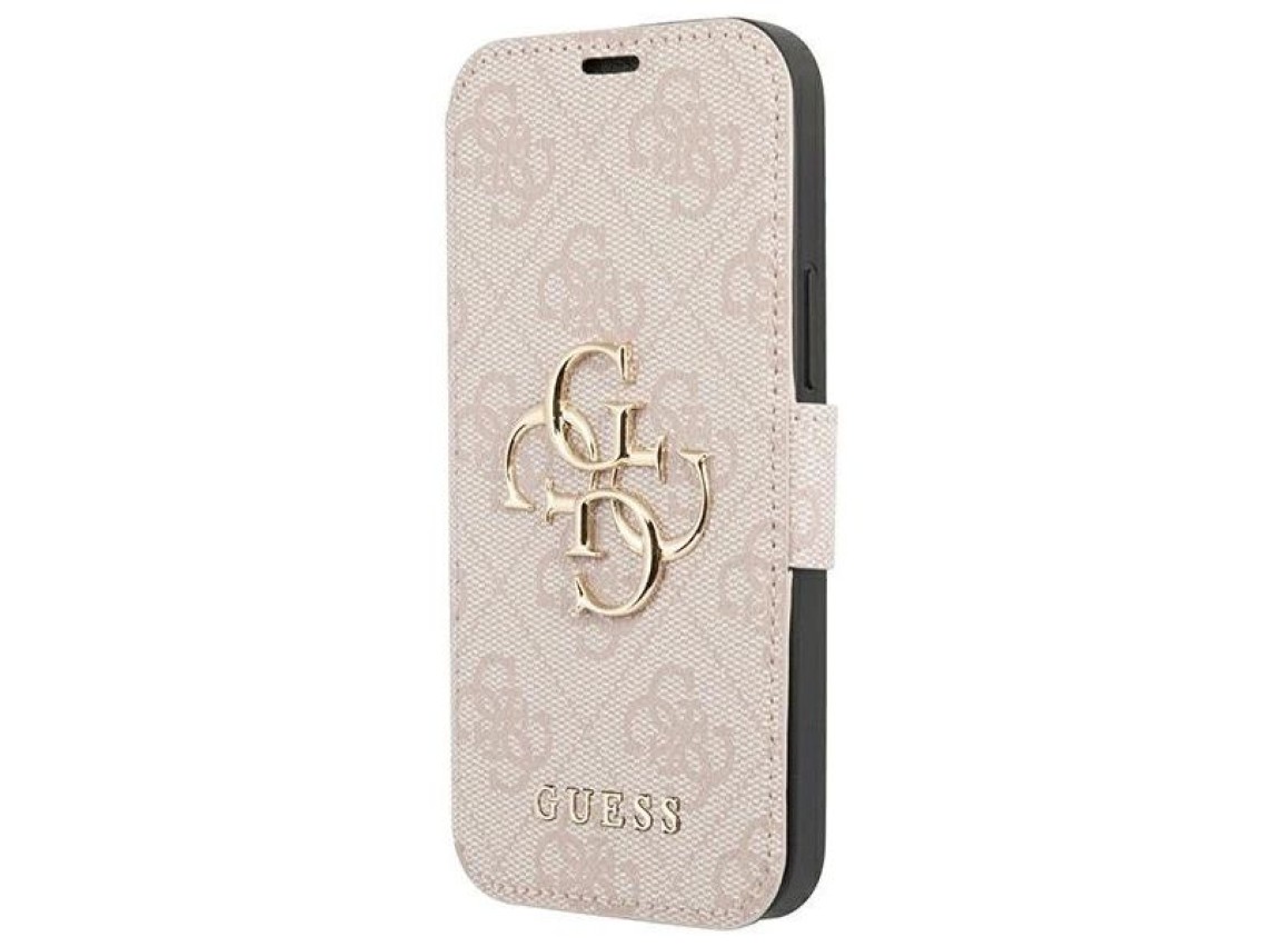 Guess GUBKP13X4GMGPI iPhone 13 Pro Max 6.7" rosa/rosa libro 4G Big Metal Logo
