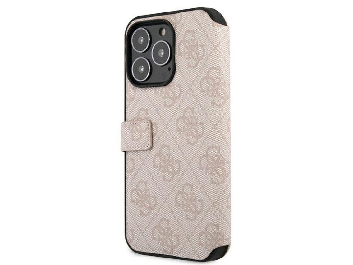 Guess GUBKP13X4GMGPI iPhone 13 Pro Max 6.7" rosa/rosa libro 4G Big Metal Logo