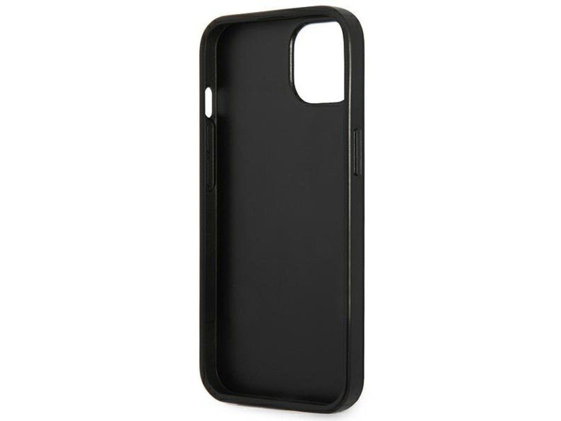 Capa Guess Saffiano com logo triangular para iPhone 13/14/15 de 6,1