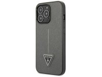 Guess Saffiano Triangle Logo case for iPhone 13 Pro / 13 6.1" - silver Guess Saffiano Triangle Logo case for iPhone 13 Pro / 13 6.1" - silver