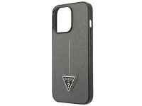 Guess Saffiano Triangle Logo case for iPhone 13 Pro / 13 6.1" - silver Guess Saffiano Triangle Logo case for iPhone 13 Pro / 13 6.1" - silver