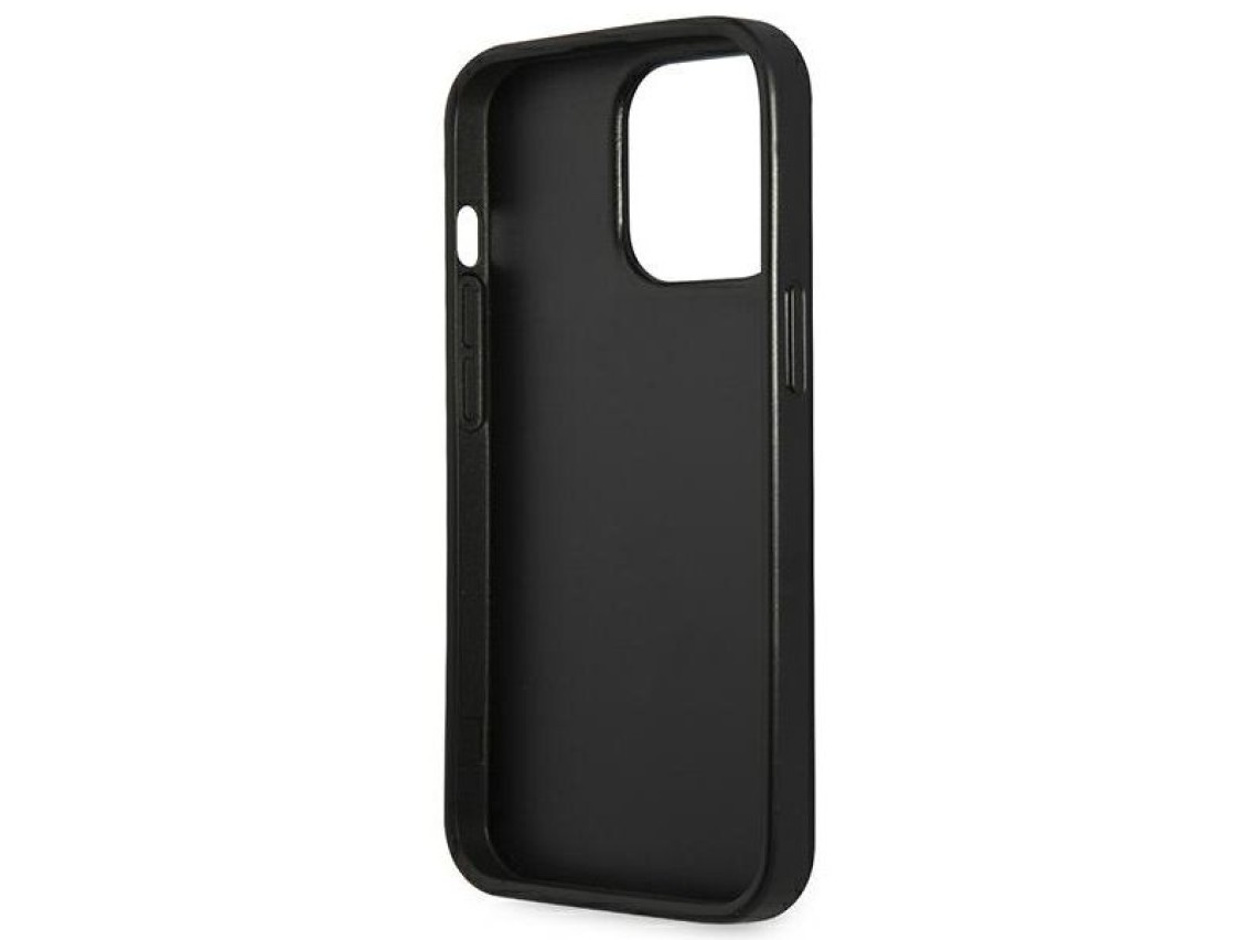 Guess Saffiano Triangle Logo case for iPhone 13 Pro / 13 6.1" - silver