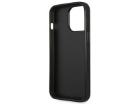Funda Guess Saffiano con logo triangular para iPhone 13 Pro Max de 6,7" - plateada