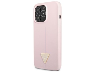 Guess Silicone Triangle Case for iPhone 13 Pro / 13 6.1" - Purple