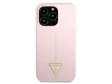 Guess Silicone Triangle Case for iPhone 13 Pro / 13 6.1" - Purple