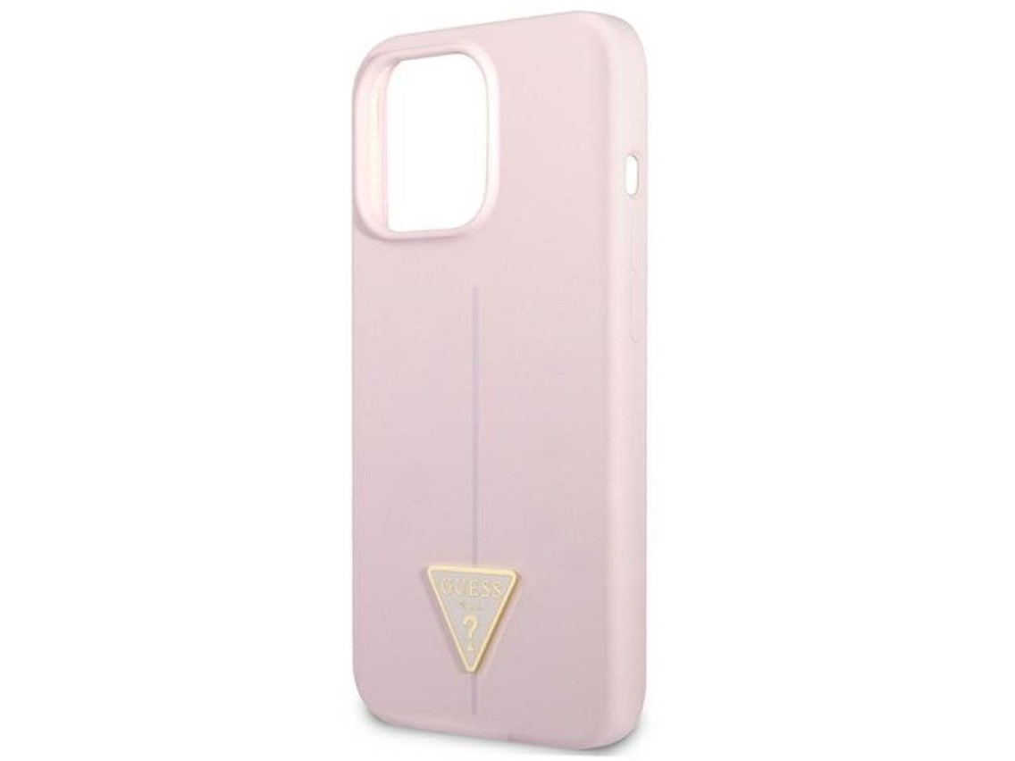 Capa triangular de silicone Guess para iPhone 13 Pro / 13 6.1" - Roxa