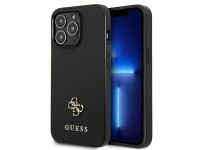 Guess Saffiano 4G Small Metal Logo case for iPhone 13 Pro / 13 6.1" - black